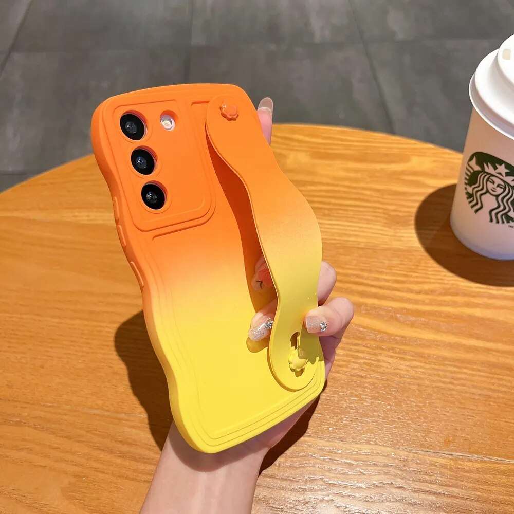 Schutzhülle mit Handschlaufe und Farbverlauf für Samsung