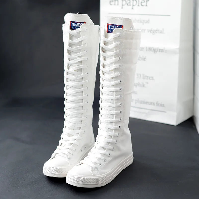 Stylische Damen-Canvas-Stiefel von Roggy