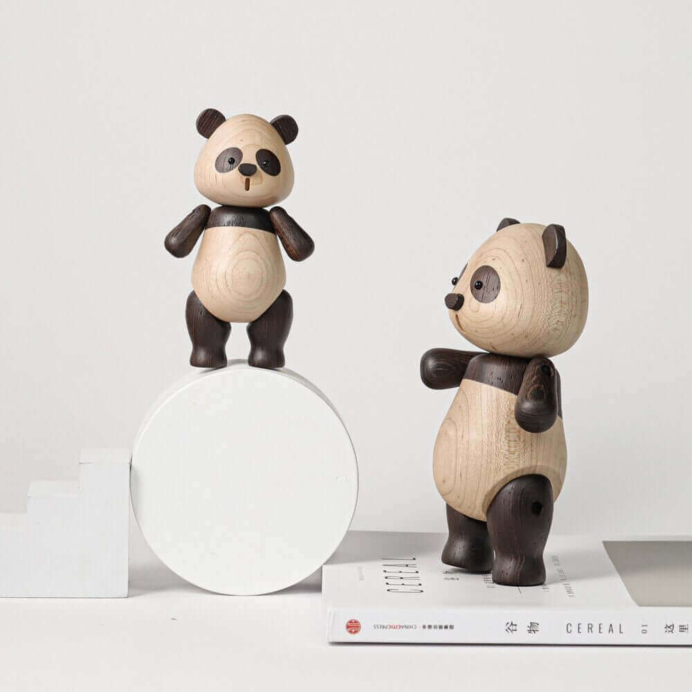 Luxus Holz Niedlicher Panda Ornament