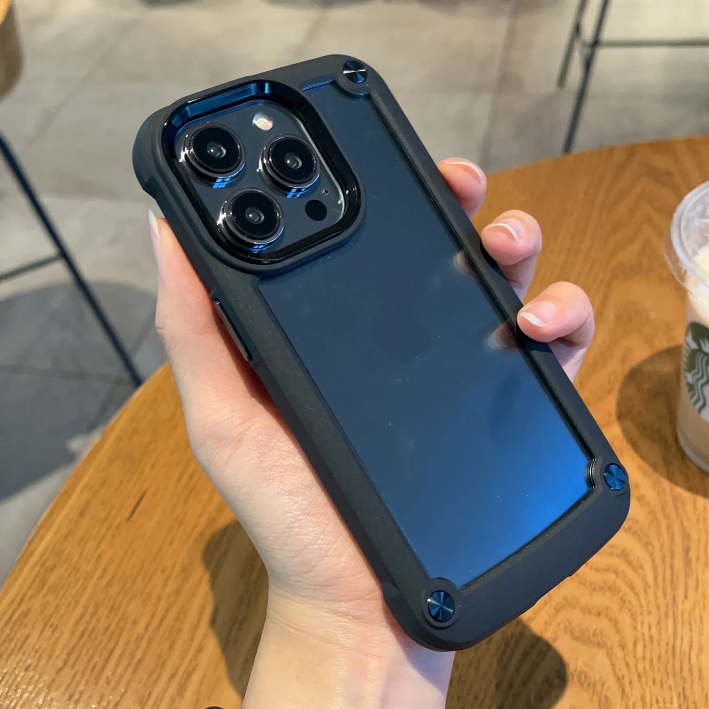 Stoßfestes Armor Bumper Case für das iPhone