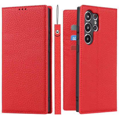 Sandsberg Echtleder-Brieftaschenhülle für Samsung Galaxy S23 Ultra
