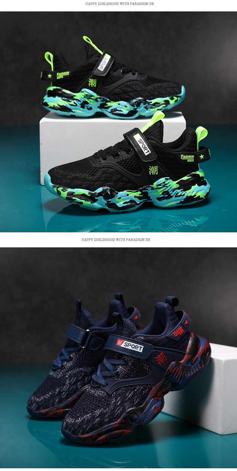 Frühling Kinder Outdoor Sportschuhe Jungen Laufen Gehen Atmungsaktive Weiche Sohle Lässige Leichte Sneakers