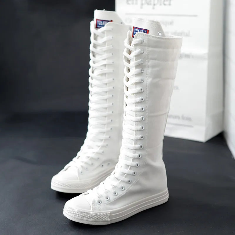 Stylische Damen-Canvas-Stiefel von Roggy