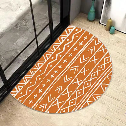 Sandsberg | AquaSoft Super Absorbierende Badematte – Rutschfeste halbrunde Badezimmermatte für maximalen Komfort