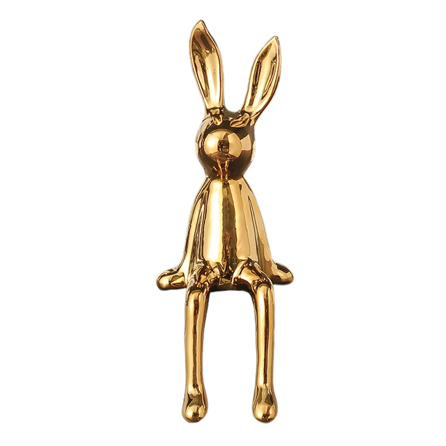 Sitzende Kaninchen-Statue, Figur, Skulptur für Zuhause, Wohnzimmer, Veranda, TV-Schrank, Weinschrank, Büro, Dekoration, Ornament