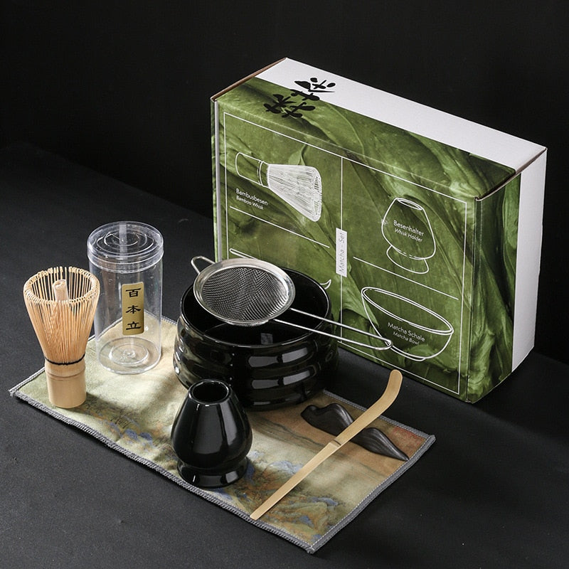 Japanischer Matcha, geeignet zum Bürsten einer Schüssel Tee, Schneebesen, Keramik-Ei-Schläger, Matcha für japanische Teezeremonie, Tee-Set manuell