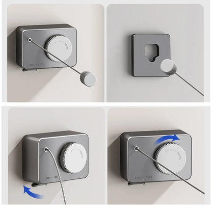 Sandsberg | Einziehbare platzsparende Wäscheleine