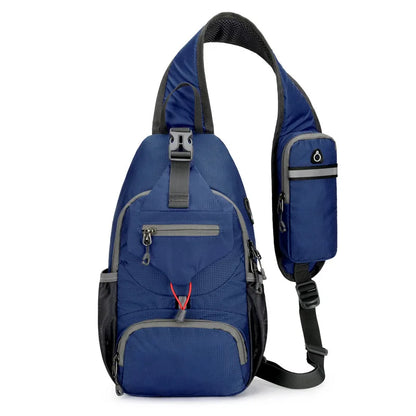 Sandsberg | SecurePack | Diebstahlsichere wasserdichte Mehrfachfach-Schulter-Rucksack – Leichte Crossbody-Reisetasche