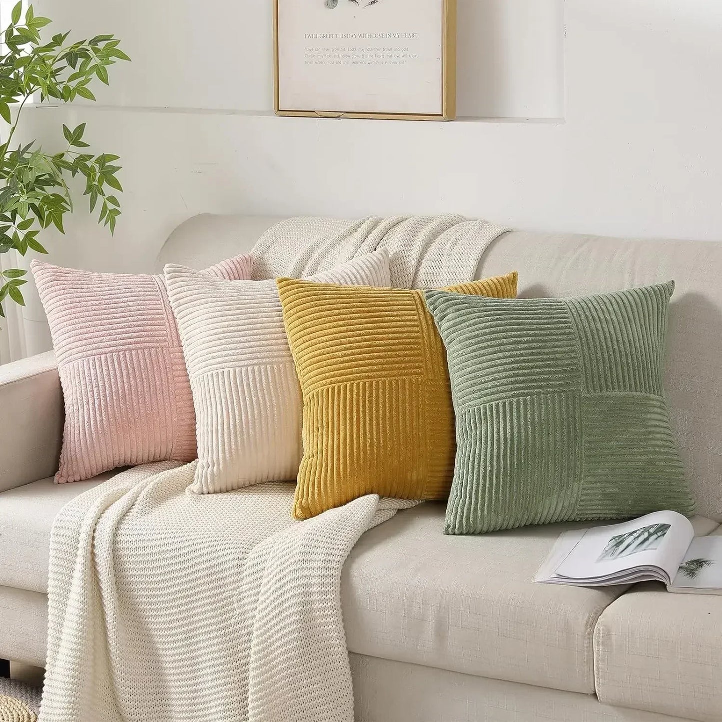 Quintessence Kissenbezüge - Stilvolle Kissenbezüge Set von 2 für Jedes Interieur