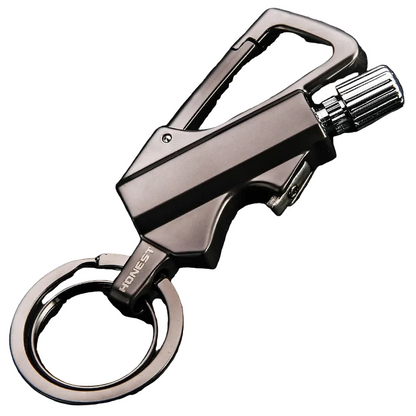 Sandsberg | FlareKey – Multifunktionaler Schlüsselanhänger Feuerzeug | Winddichtes Kerosinfeuerzeug für Outdoor- und Alltagsgebrauch