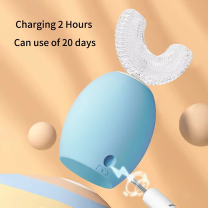 Sandsberg | Kinderfreundliche U-förmige Schallzahnbürste mit Blaulichttechnologie