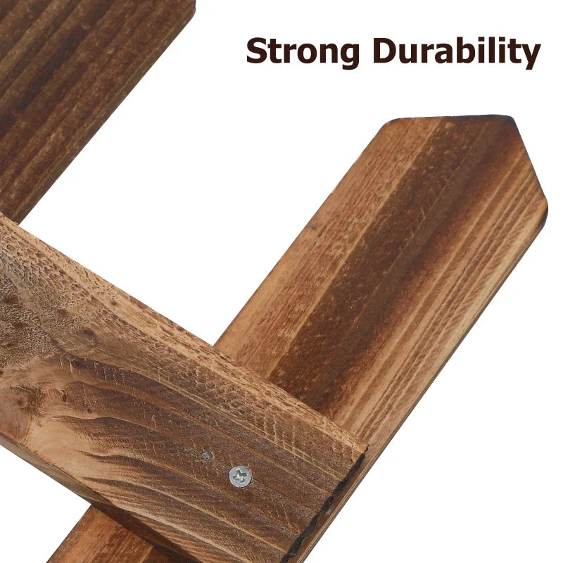 Sandsberg | Dekorativer Holz Gartenzaun für Beete und Außenbereiche