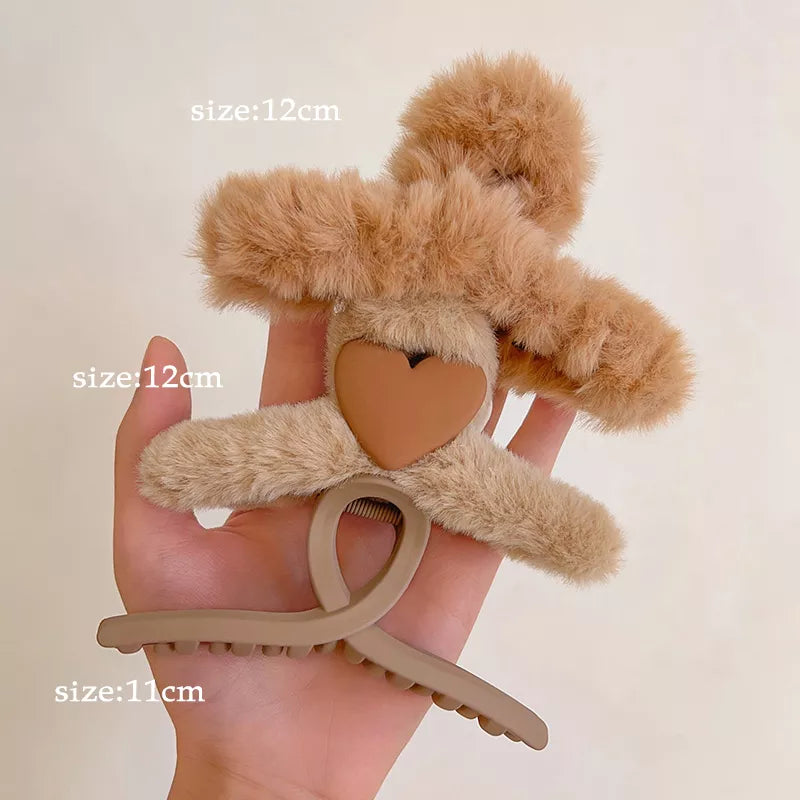 Kopfbedeckung Set Neue Damenmode Krallenclip Kaffee Schwarz Acryl Große Haarklammer Koreanisch Für Mädchen Clip Barrette Haarschmuck