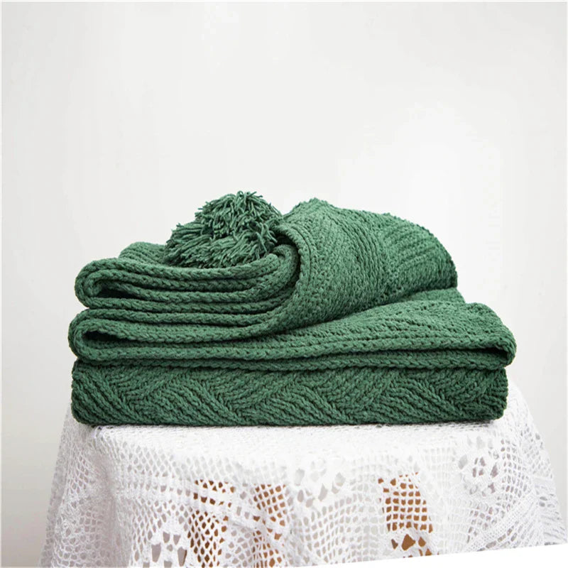 HeartCozy Decke – Luxe Chenille Decke mit Herzfransen