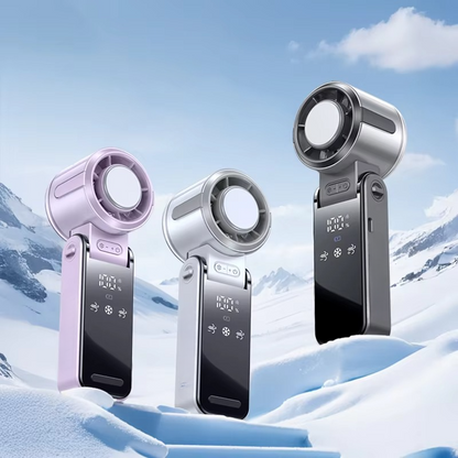 Sandsberg | Faltbarer Turbine Handheld Ventilator mit integriertem Kühlpack