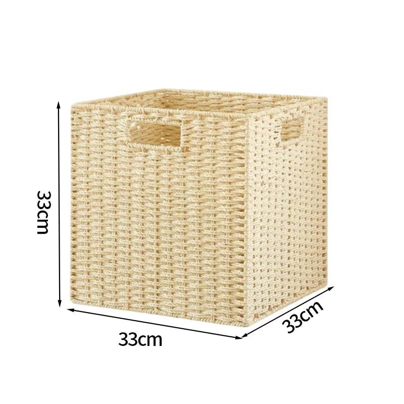 Sandsberg | Stylischer geflochtener Storage Basket – Vielseitiger Organizer für Spielzeug, Snacks und Kleidung mit praktischen Griffen