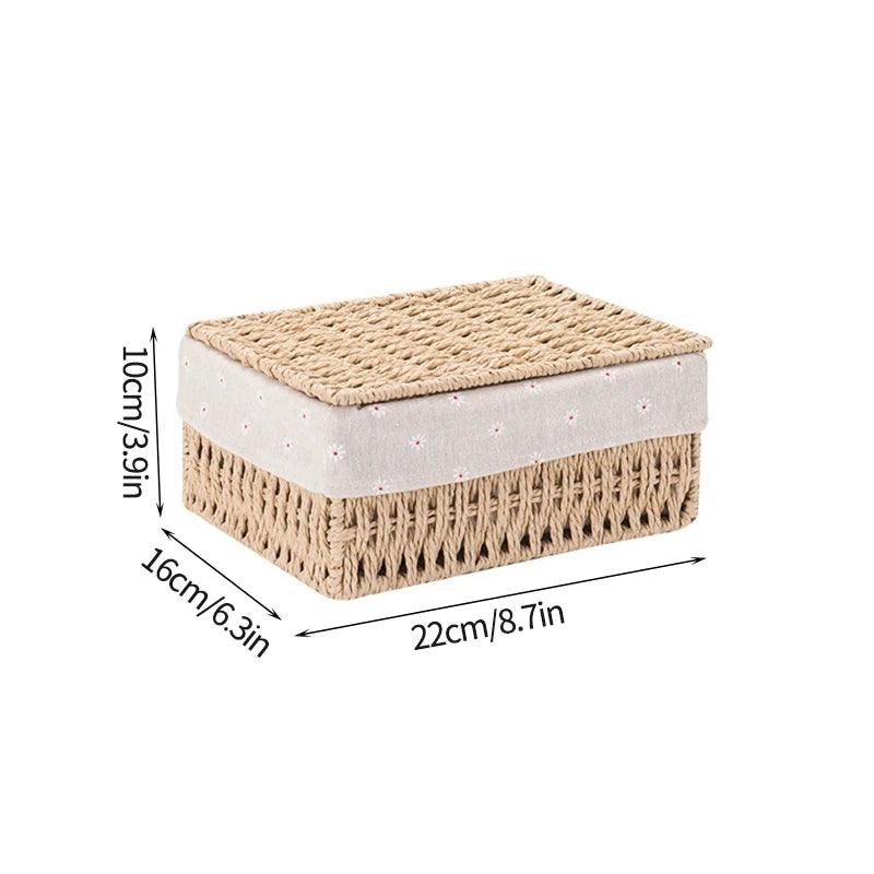 Sandsberg | Stylischer geflochtener Storage Basket – Vielseitiger Organizer für Spielzeug, Snacks und Kleidung mit praktischen Griffen