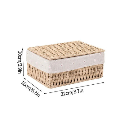 Sandsberg | Stylischer geflochtener Storage Basket – Vielseitiger Organizer für Spielzeug, Snacks und Kleidung mit praktischen Griffen