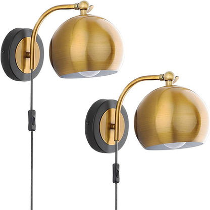 Sandsberg | AntiqueAura – Klassische Vintage-Wandlampe mit Stecker für elegante Räume