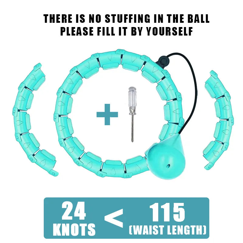 2-in-1 Hula Hoop mit Gewichten für intelligentes Training und Massage