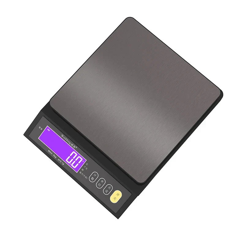 Sandsberg | 5 kg/0,1 g und 10 kg/1 g digitale elektronische Küchenwaage, LCD-Display, vollständig wasserdichtes Edelstahlbackwerkzeug
