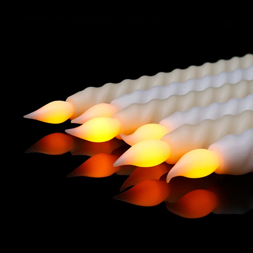 Sandsberg-Teelicht - Lange LED-Bougies mit Sandsberg-Docht für Weihnachten