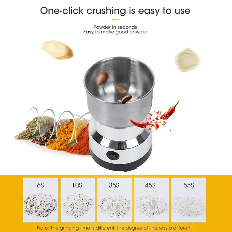 Sandsberg | Mini Elektrischer Grinder – 300ml Ultra-Fine Grinder für Babynahrung, Kaffee, Gewürze, Pfeffer und Körner – 2/4 Klingenoptionen