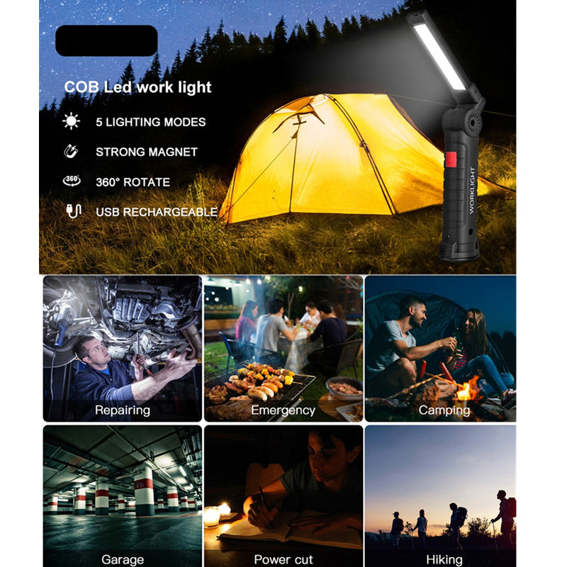 Sandsberg | Zusammenklappbare Magnetische Wiederaufladbare Taschenlampe