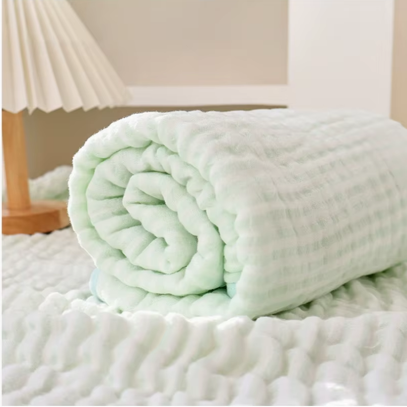 Sandsberg | Premium 6-Lagen Musselin Baumwolle & Bambus Mischung Baby Wickeldecke