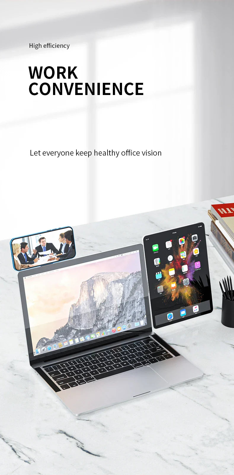 Sandsberg | Magnetischer Laptop Telefonhalter