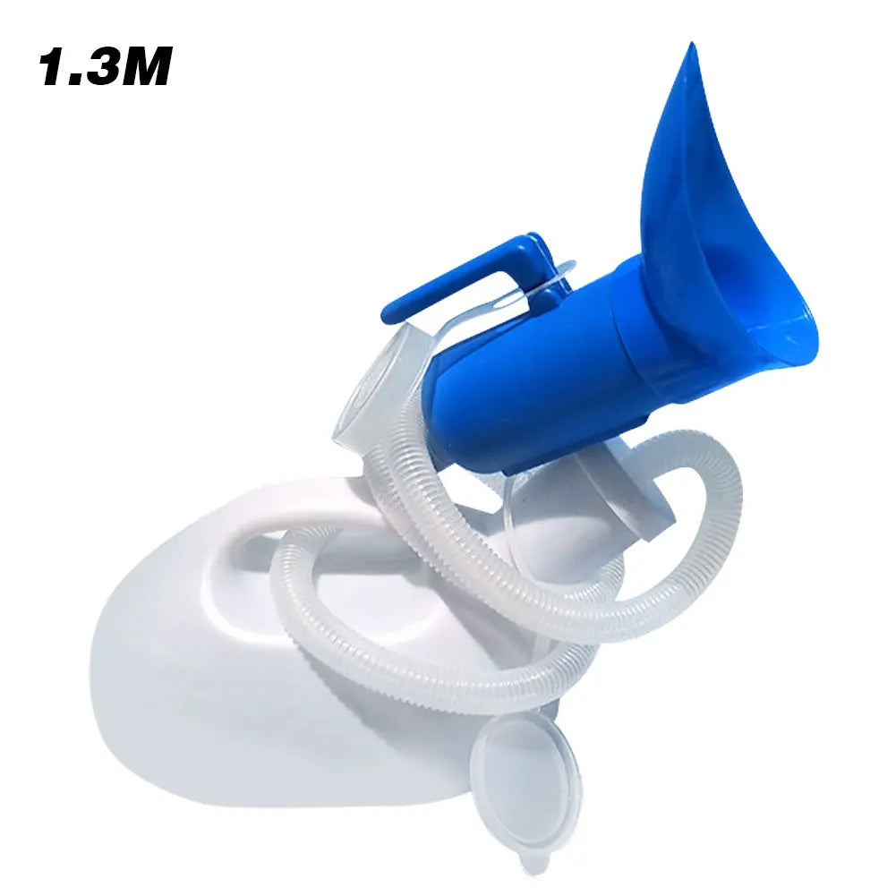Tragbares Urinal mit Verlängerungsschlauch: 2000ml Kapazität für Männer und Frauen - Ideal für Camping und Reisen