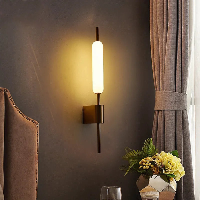 Sandsberg | AuraGold – Elegante Gold Wandlampe für LED-Beleuchtung
