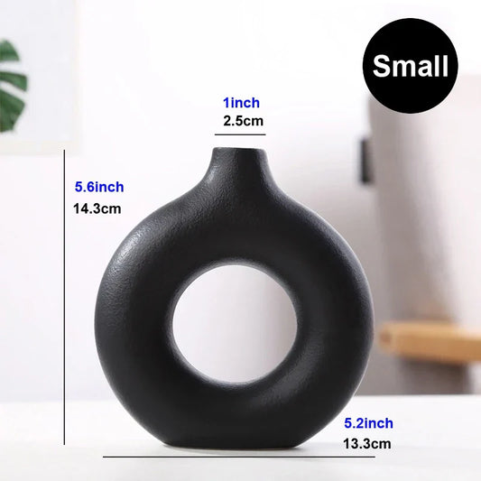 Kreisförmige Hohle Keramikvase