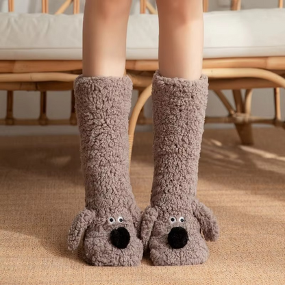 Sandsberg | Luxuriöse Samt-Koralle Fleece-WinterSocken für Damen