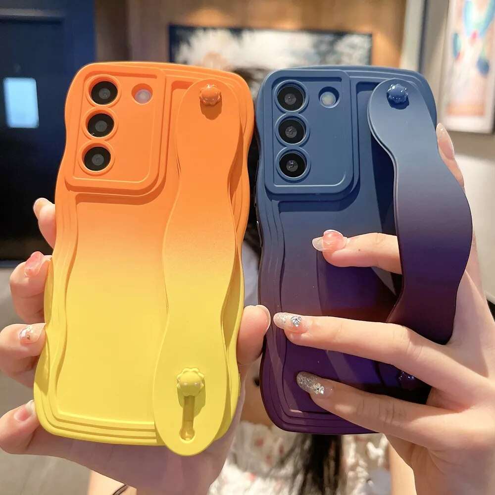 Schutzhülle mit Handschlaufe und Farbverlauf für Samsung