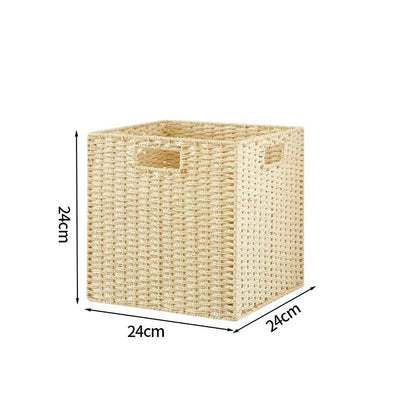 Sandsberg | Stylischer geflochtener Storage Basket – Vielseitiger Organizer für Spielzeug, Snacks und Kleidung mit praktischen Griffen