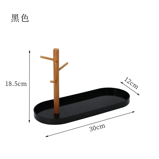 Nordic Branch Aufbewahrungsschale Wohnzimmer Veranda Schlüsselhalter Kleinkram Schreibtisch Kosmetik Aufbewahrungsschale Tragbare Snacktabletts Dekoration