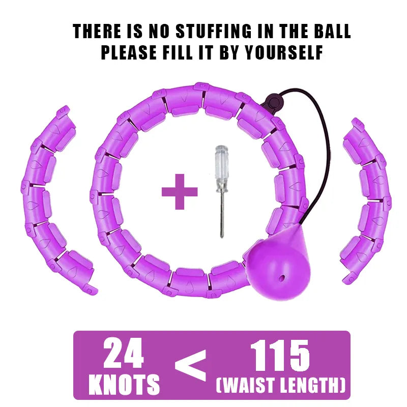 2-in-1 Hula Hoop mit Gewichten für intelligentes Training und Massage