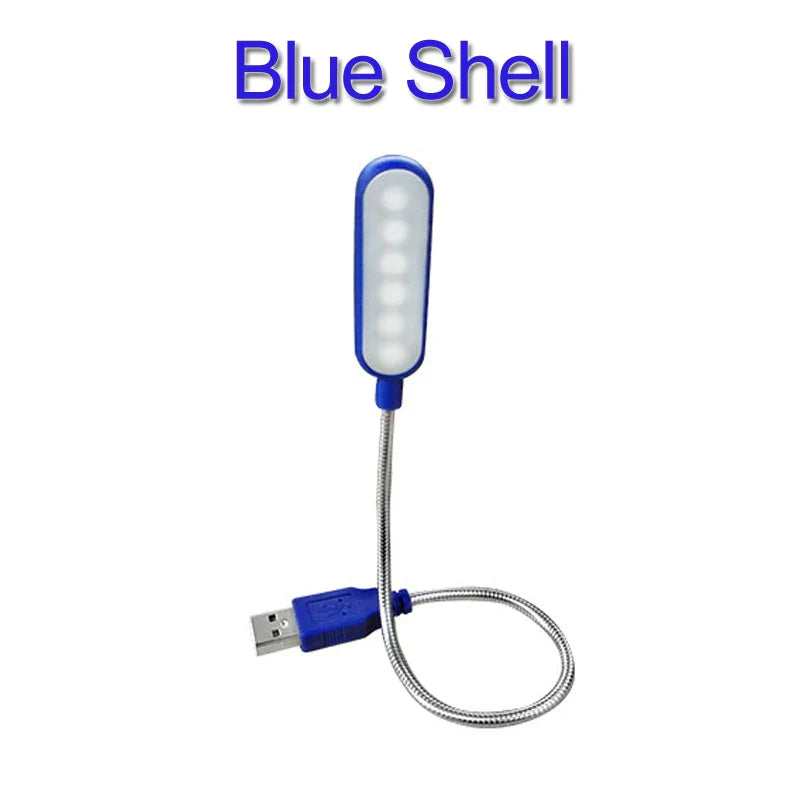 USB LED Mini Buchlicht - Flexible 6 LEDs für Power Bank, Laptop, Notebook, PC