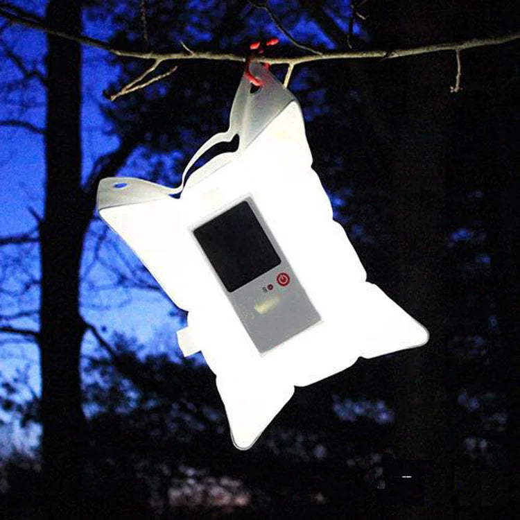 Sandsberg | Solarlampe in Transparenter Tasche – Energiesparende LED Lampe für Garten und Außenbereich
