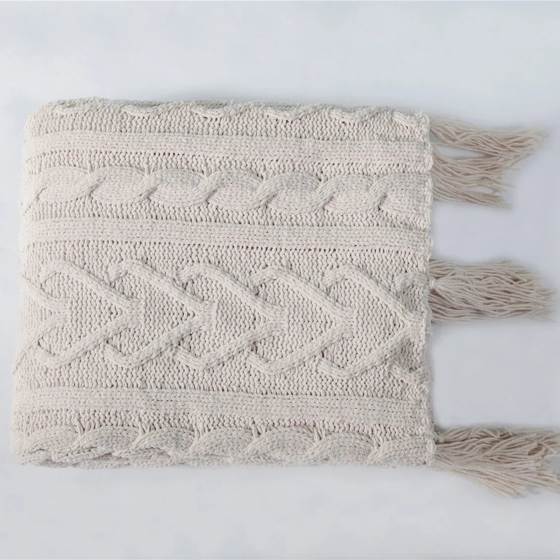 HeartCozy Decke – Luxe Chenille Decke mit Herzfransen