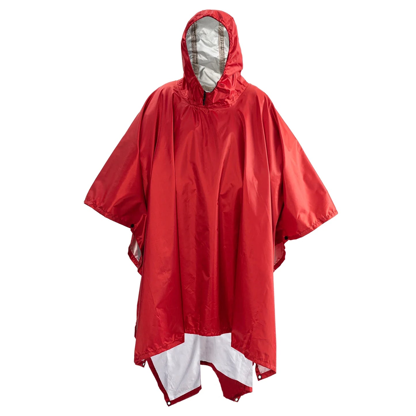 3-in-1 Outdoor Militär Regenmantel - Wasserdicht, Multifunktionales Herren- und Damen-Poncho - Motorrad Regenbekleidung und Picknickdecke