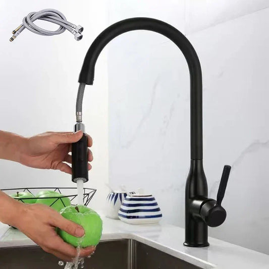 AquaStream Luxe – Verstellbarer Küchenhahn mit Handbrause