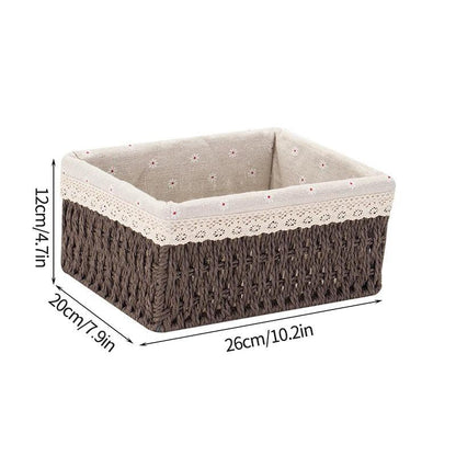 Sandsberg | Stylischer geflochtener Storage Basket – Vielseitiger Organizer für Spielzeug, Snacks und Kleidung mit praktischen Griffen