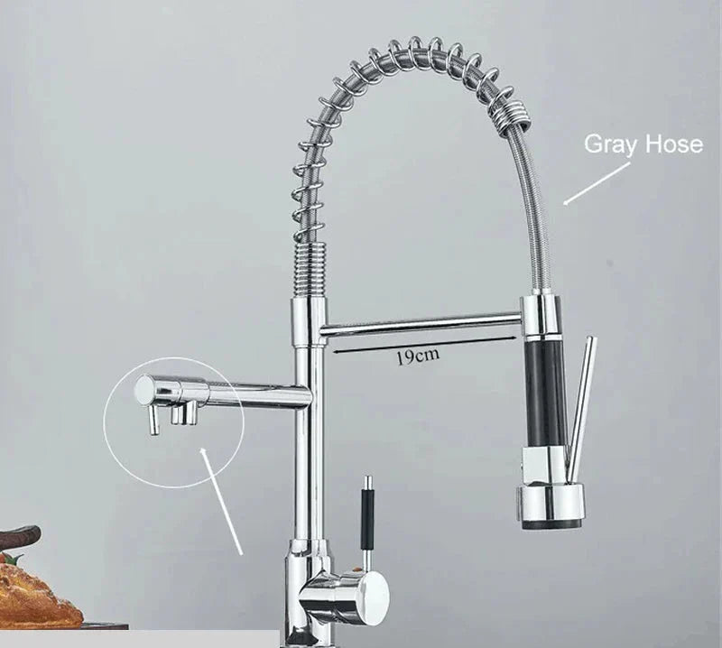 NickelFlex Wasserhahn – Moderne 360° Küchenarmatur