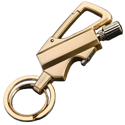 Sandsberg | FlareKey – Multifunktionaler Schlüsselanhänger Feuerzeug | Winddichtes Kerosinfeuerzeug für Outdoor- und Alltagsgebrauch