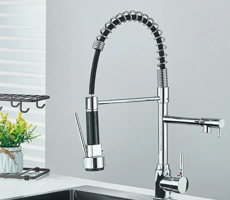 NickelFlex Wasserhahn – Moderne 360° Küchenarmatur