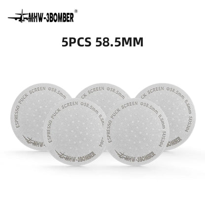 MHW-3BOMBER 51/53/58.5mm Espresso Puck Screen Doppel-Layer Metall Kaffee Wiederverwendbarer Filter