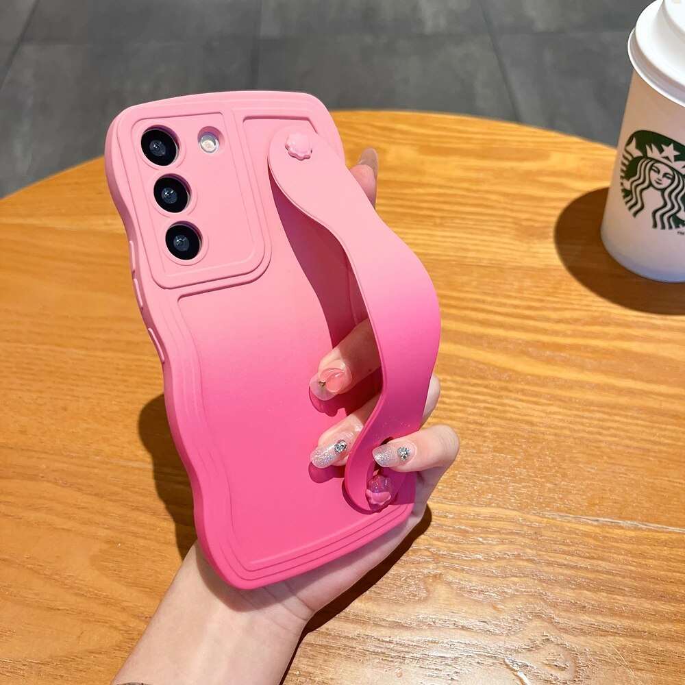 Schutzhülle mit Handschlaufe und Farbverlauf für Samsung