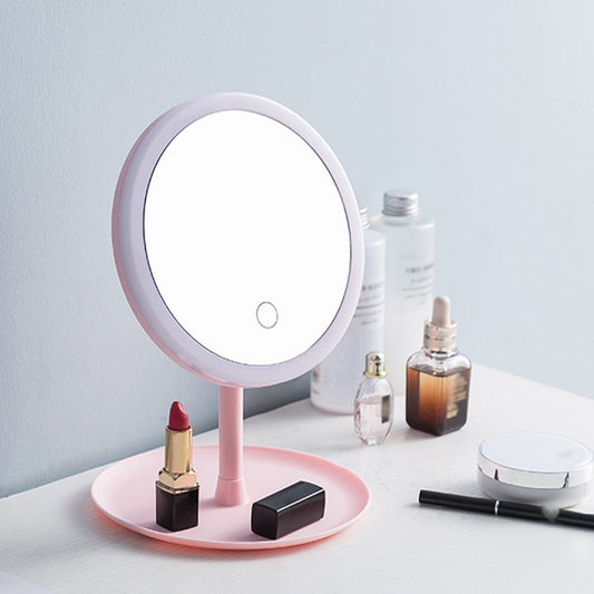 Glam️ | Schminkspiegel mit LED-Beleuchtung (USB-LED-Lichtleiste)